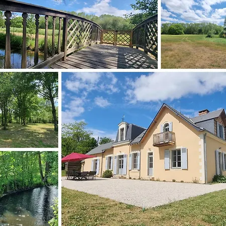 Luxe Et Tranquillite Au Vert: Maison 6 Chambres, Piscine, Proche Du Mans, Ideale Familles Et Groupes - Fr-1-410-361 *